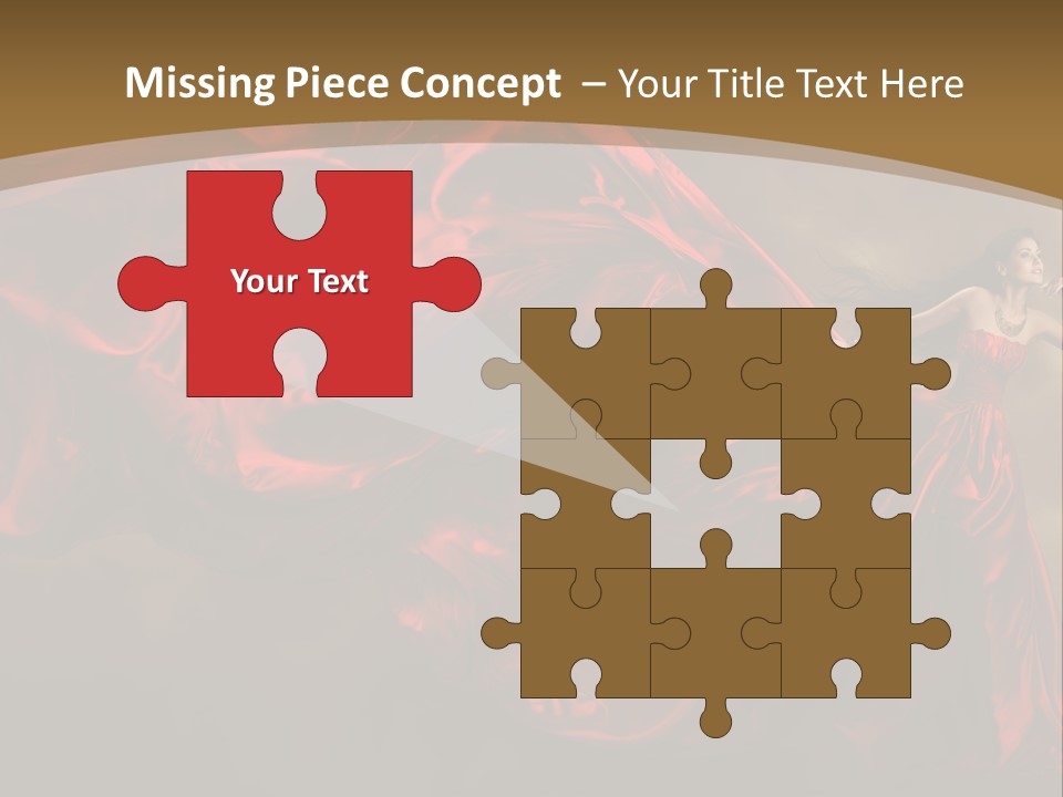 Silk People Flying PowerPoint Template