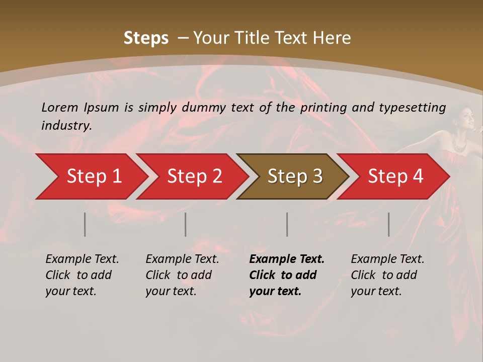 Silk People Flying PowerPoint Template