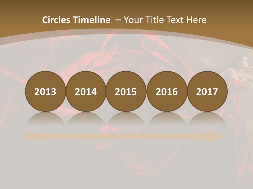 Silk People Flying PowerPoint Template