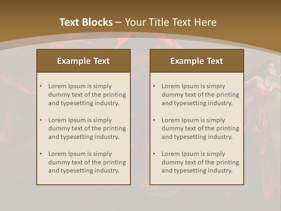 Silk People Flying PowerPoint Template