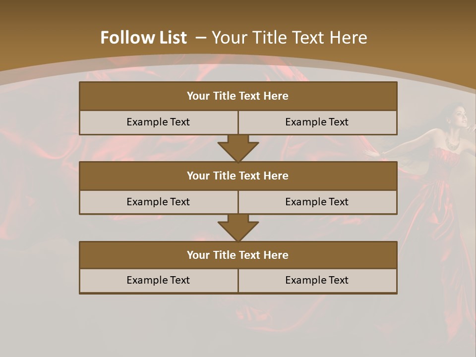 Silk People Flying PowerPoint Template