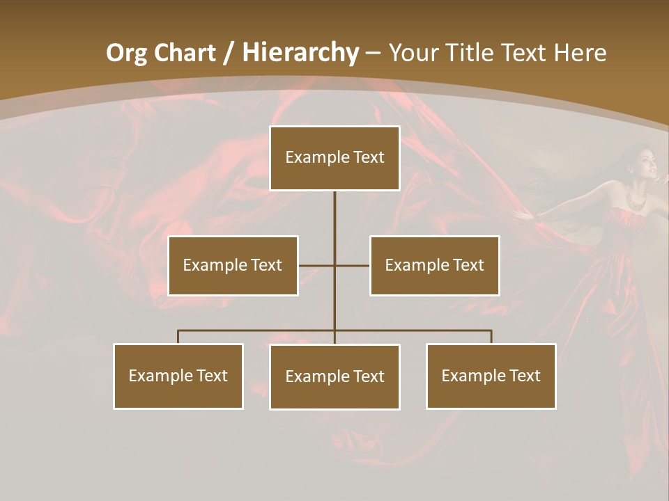 Silk People Flying PowerPoint Template