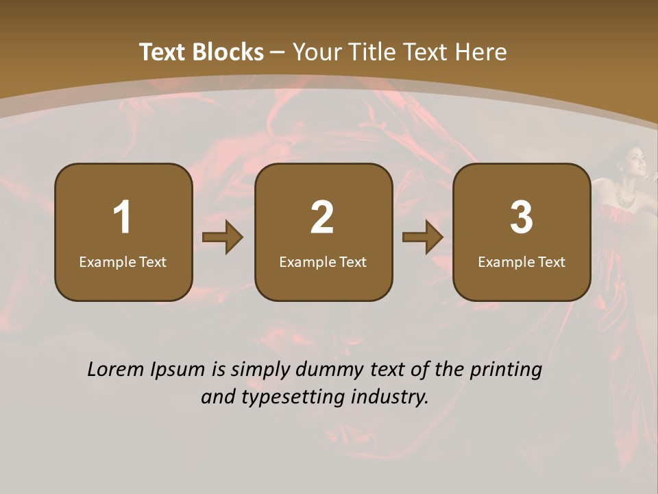 Silk People Flying PowerPoint Template