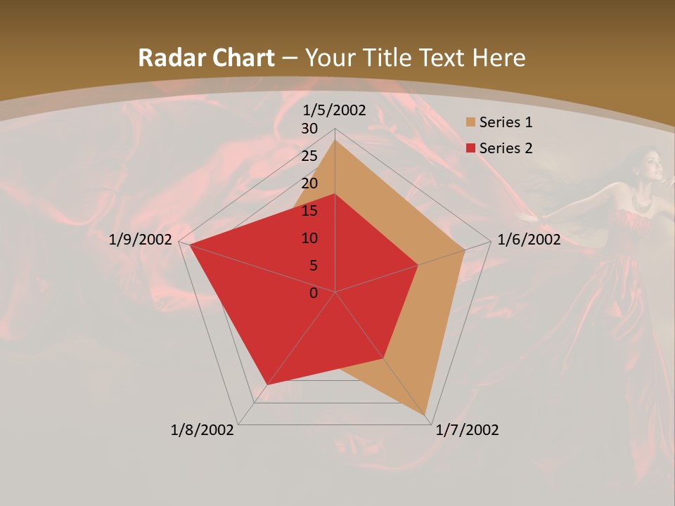 Silk People Flying PowerPoint Template