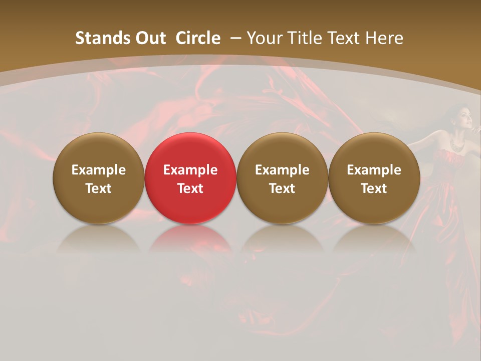 Silk People Flying PowerPoint Template