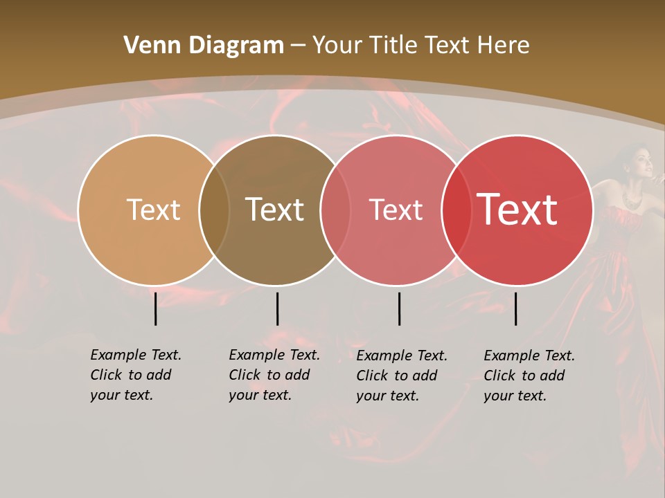 Silk People Flying PowerPoint Template