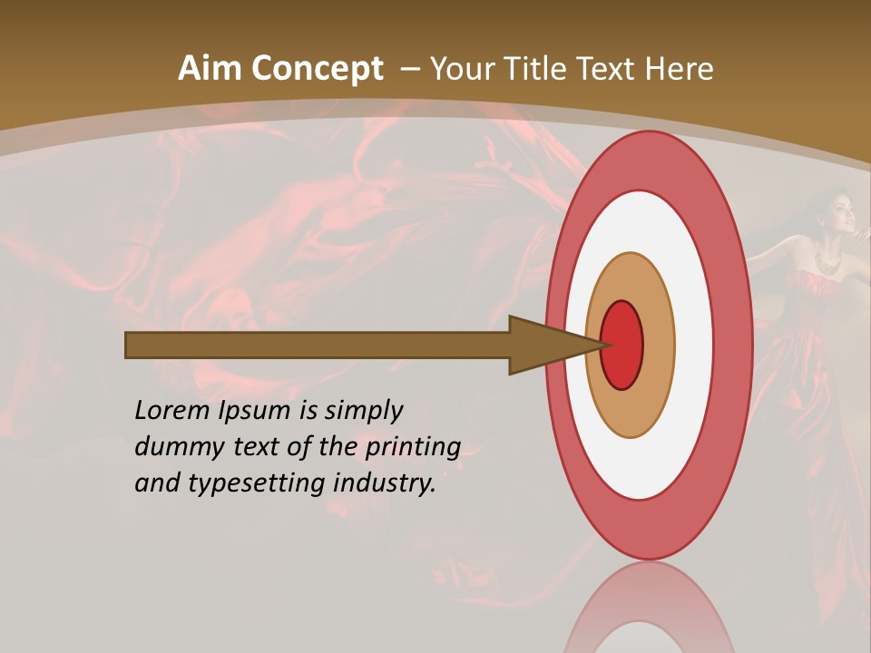 Silk People Flying PowerPoint Template