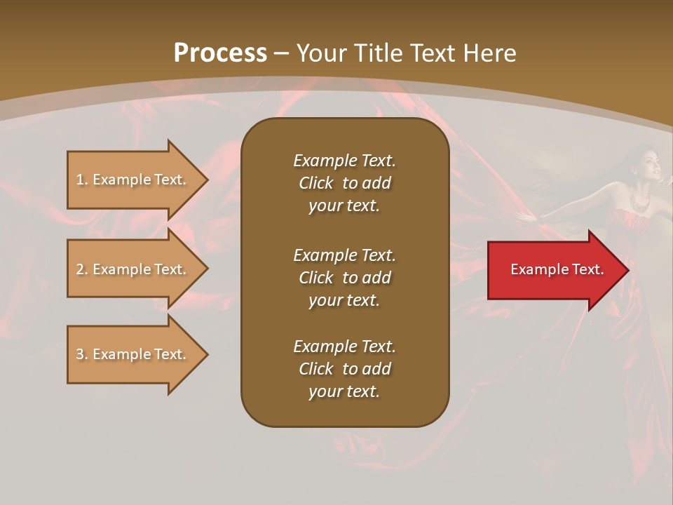 Silk People Flying PowerPoint Template