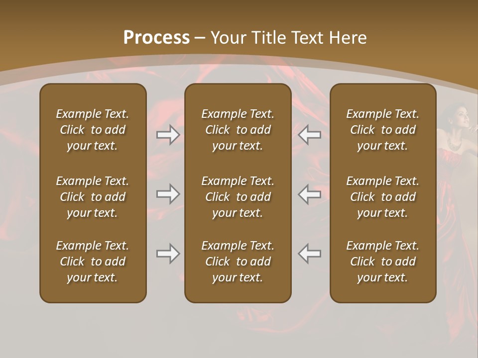 Silk People Flying PowerPoint Template
