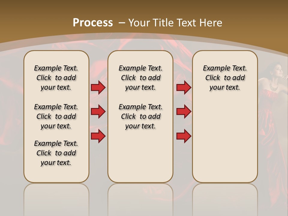 Silk People Flying PowerPoint Template