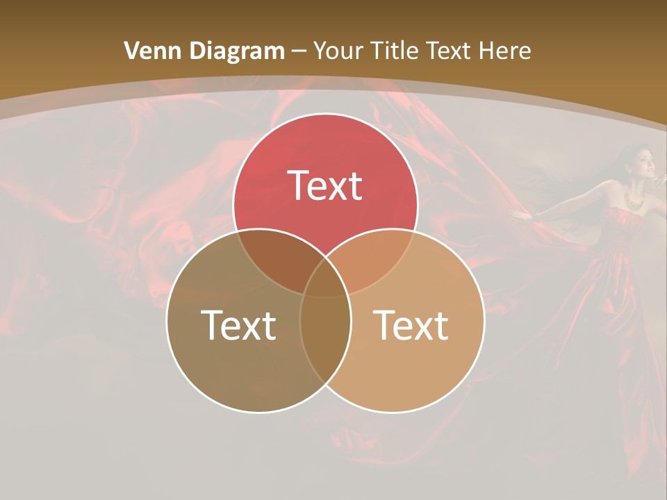 Silk People Flying PowerPoint Template