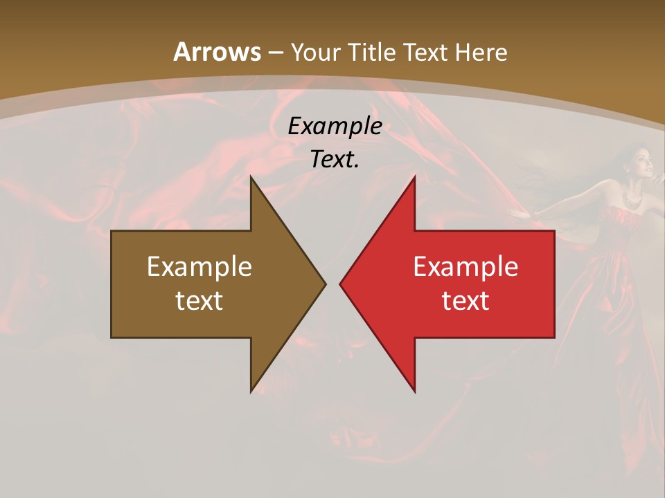 Silk People Flying PowerPoint Template