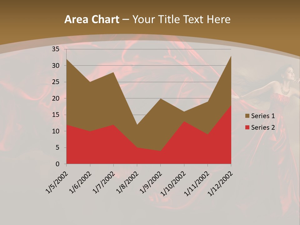 Silk People Flying PowerPoint Template