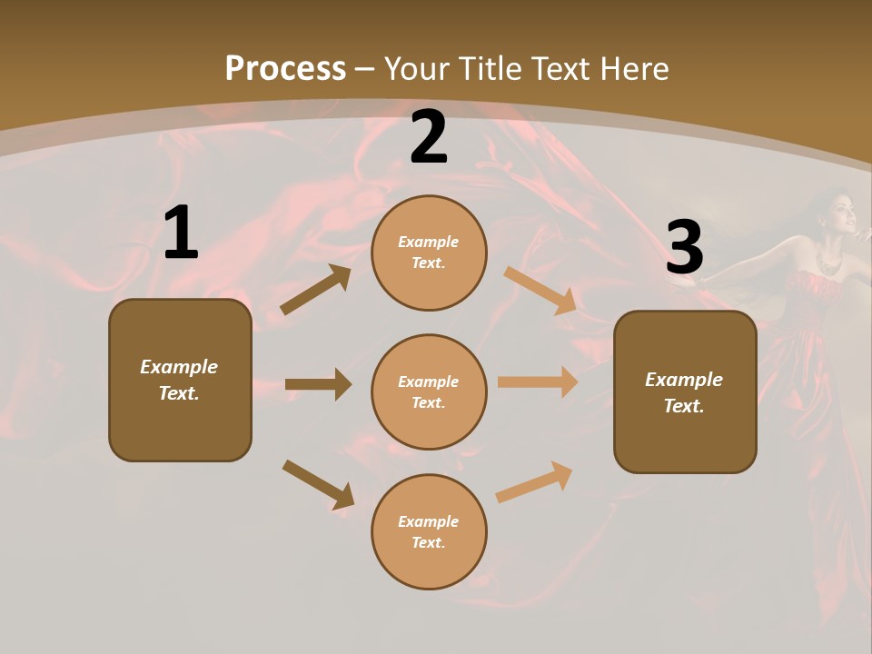 Silk People Flying PowerPoint Template