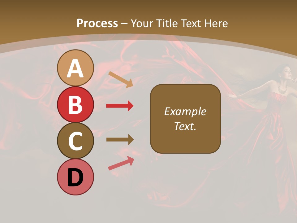 Silk People Flying PowerPoint Template