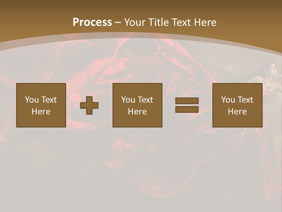Silk People Flying PowerPoint Template