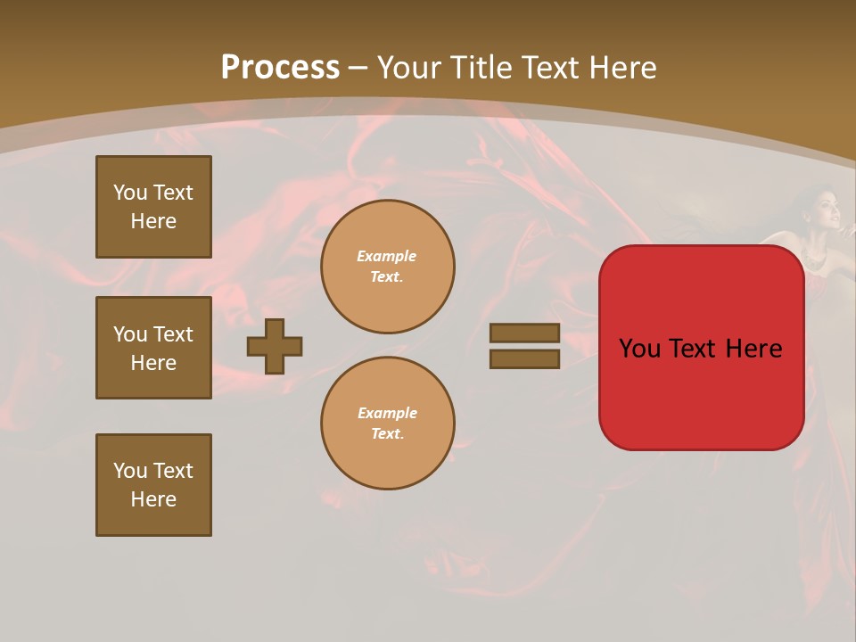 Silk People Flying PowerPoint Template