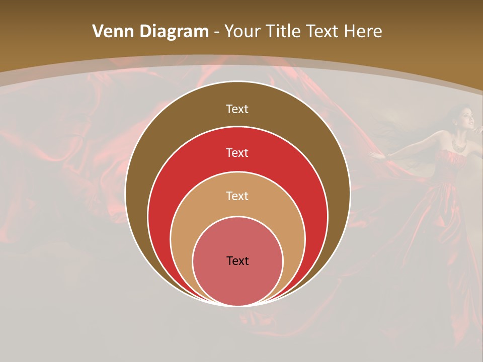 Silk People Flying PowerPoint Template