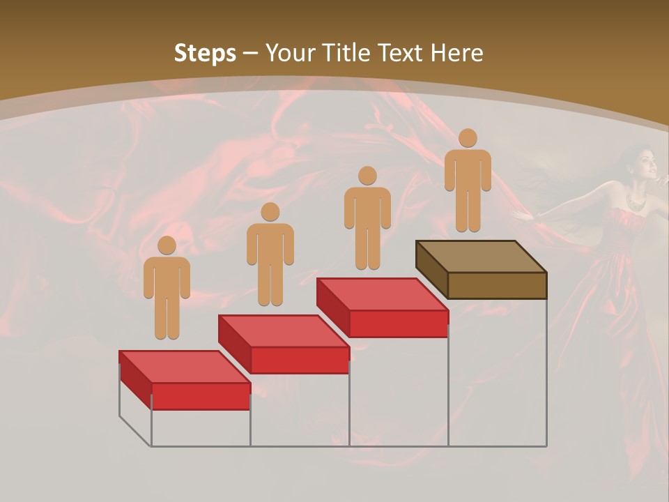 Silk People Flying PowerPoint Template