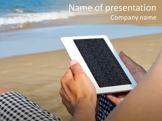 Reader Electronic Holidays PowerPoint Template