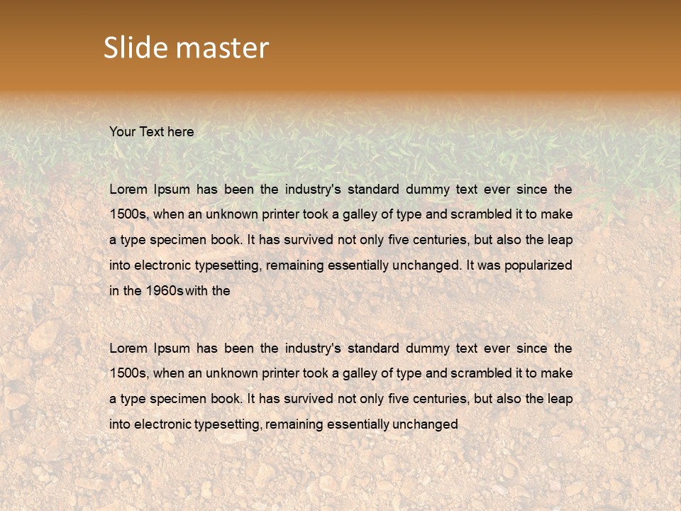 Garden Grass Dug PowerPoint Template