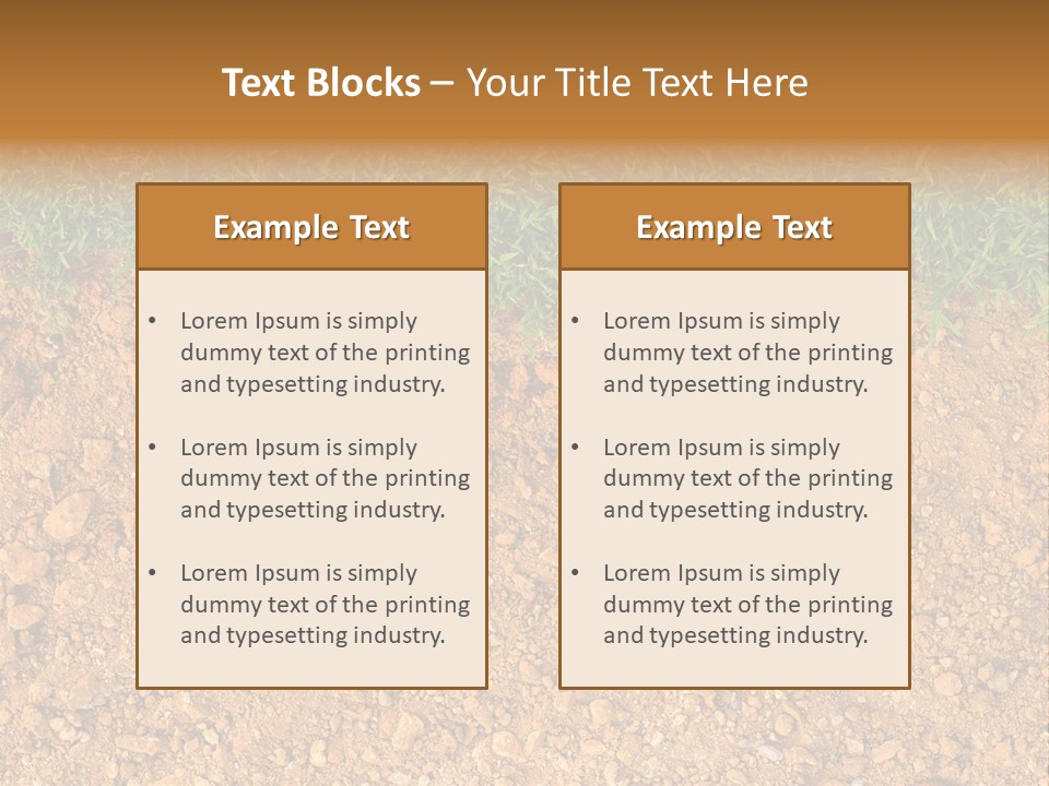 Garden Grass Dug PowerPoint Template
