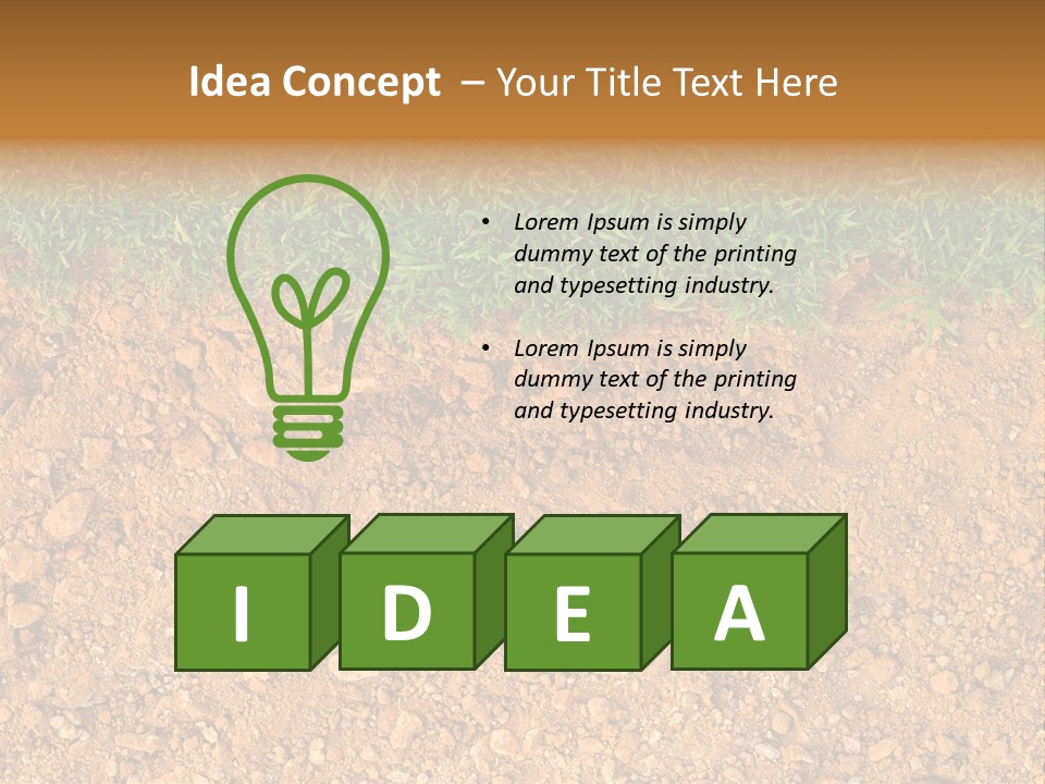 Garden Grass Dug PowerPoint Template