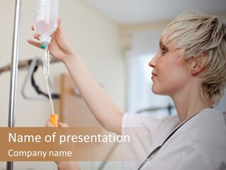 Suspended Nursing Treatment PowerPoint Template