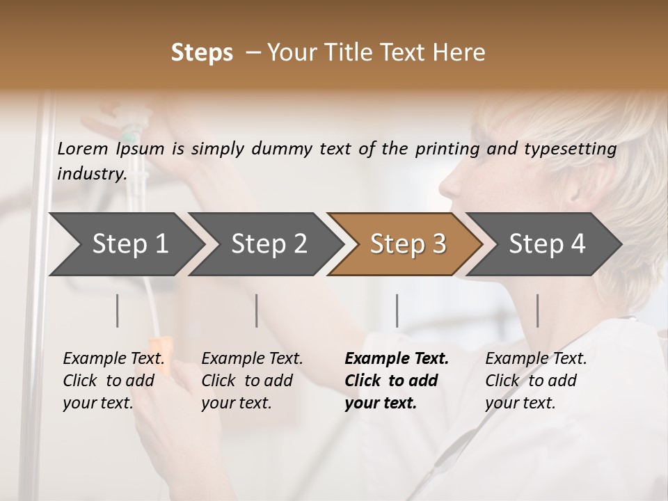 Suspended Nursing Treatment PowerPoint Template