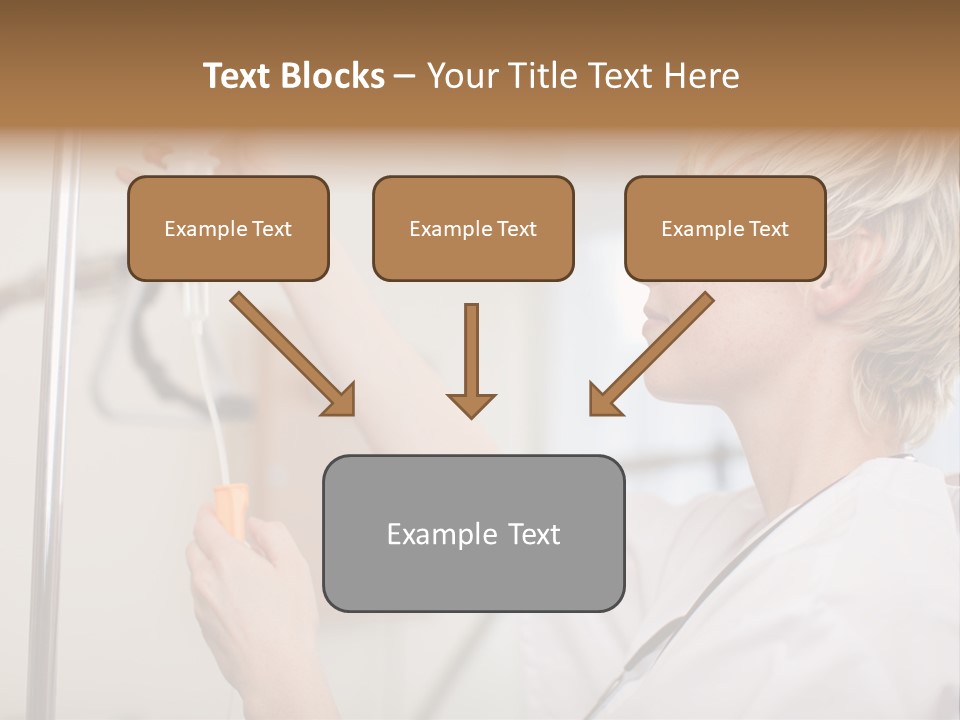 Suspended Nursing Treatment PowerPoint Template