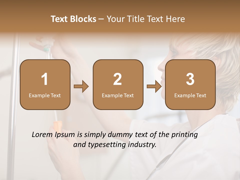 Suspended Nursing Treatment PowerPoint Template