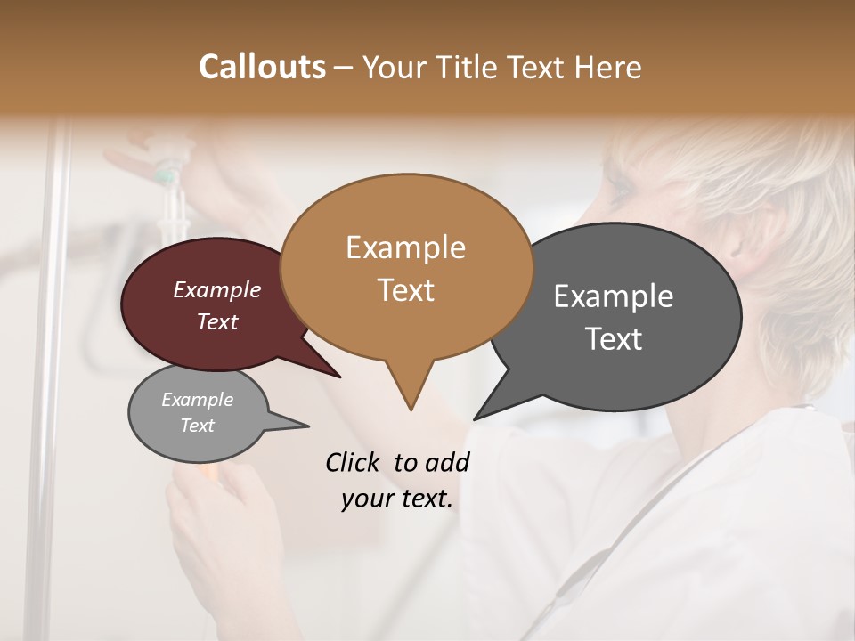 Suspended Nursing Treatment PowerPoint Template