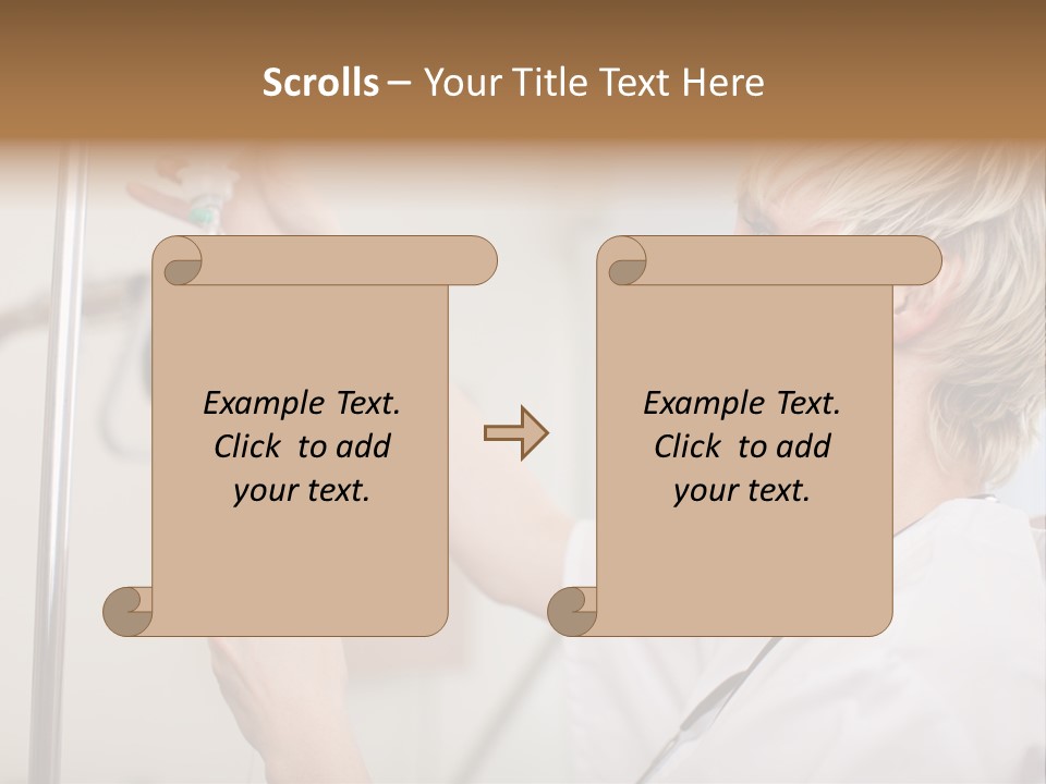 Suspended Nursing Treatment PowerPoint Template