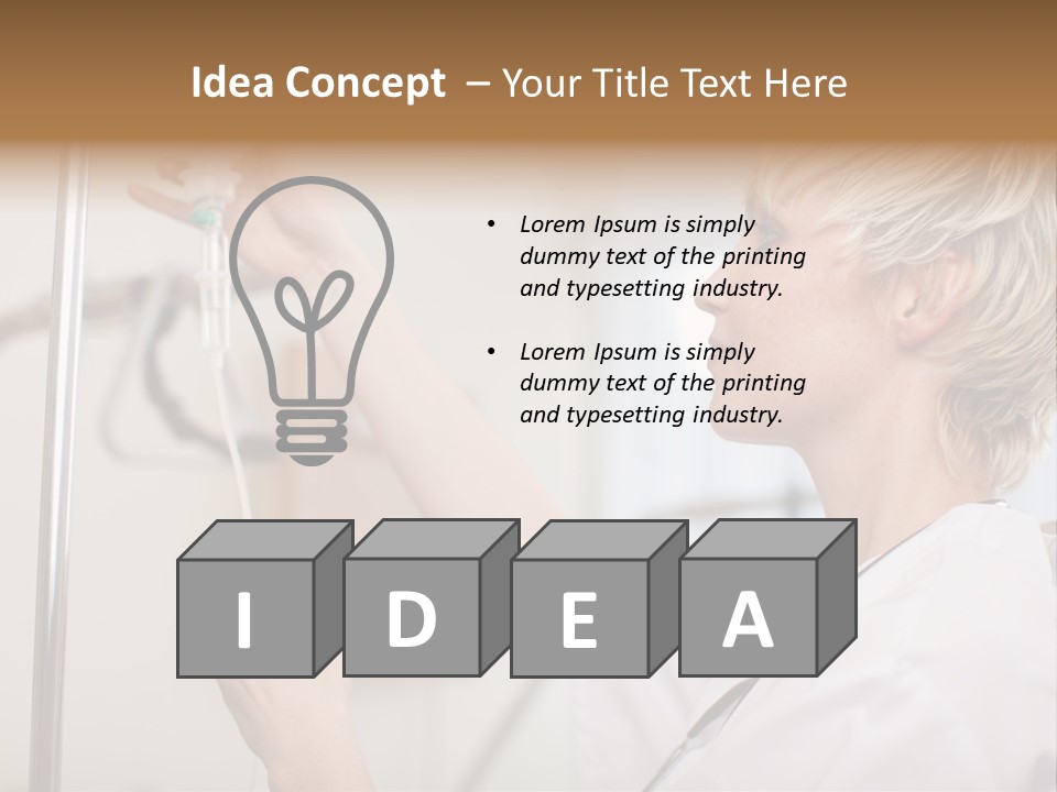 Suspended Nursing Treatment PowerPoint Template