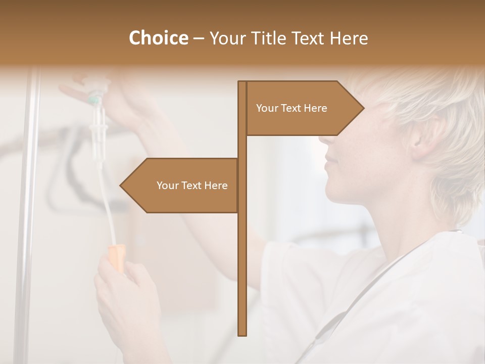 Suspended Nursing Treatment PowerPoint Template
