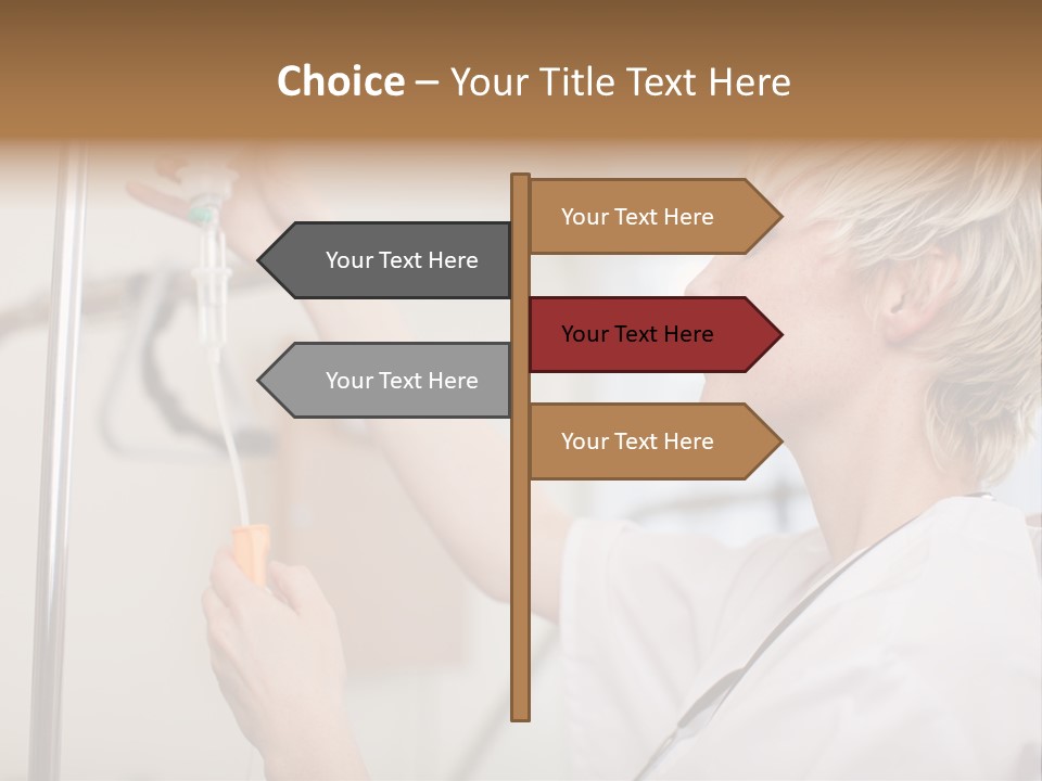 Suspended Nursing Treatment PowerPoint Template