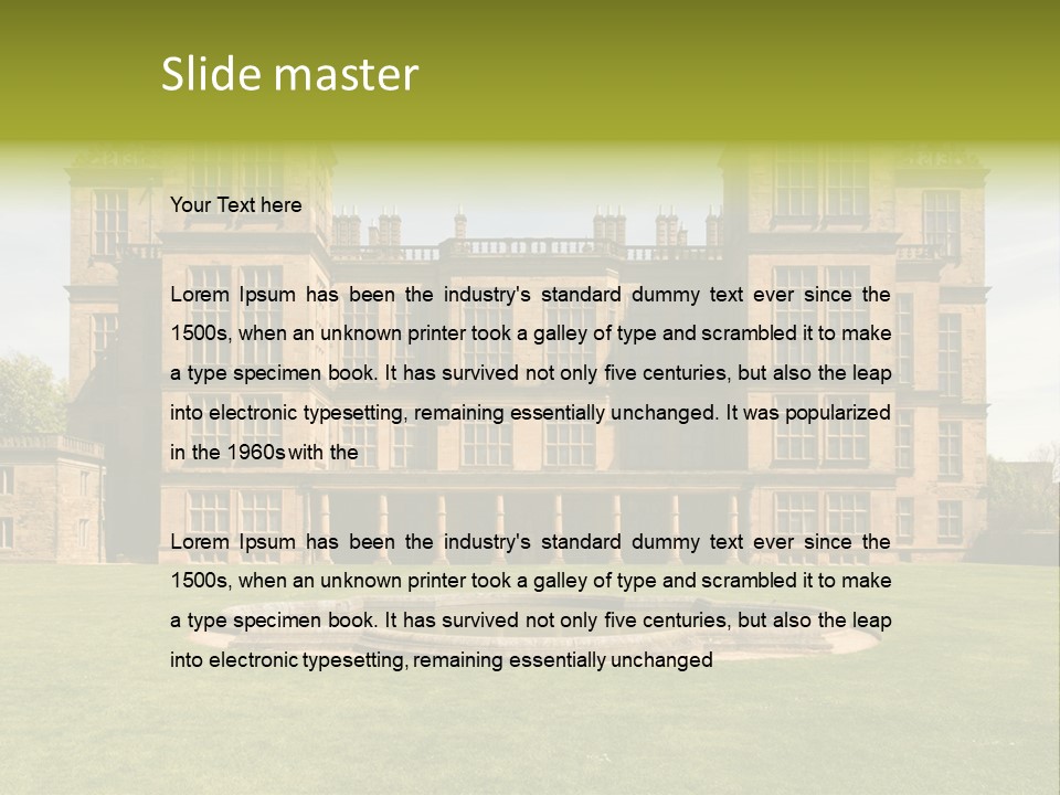 School Paper Supplies PowerPoint Template