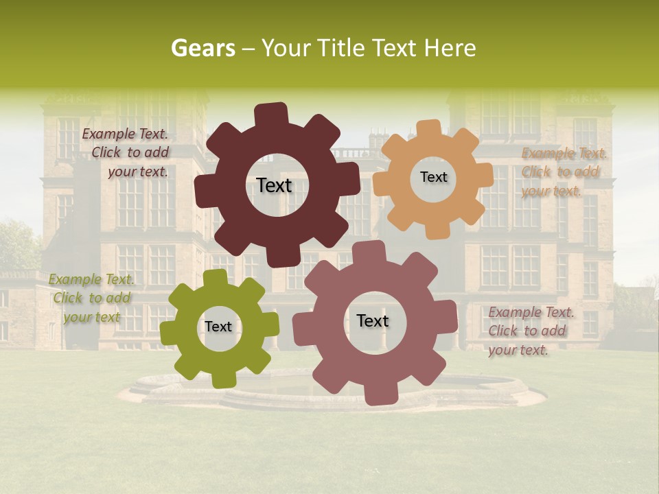 School Paper Supplies PowerPoint Template