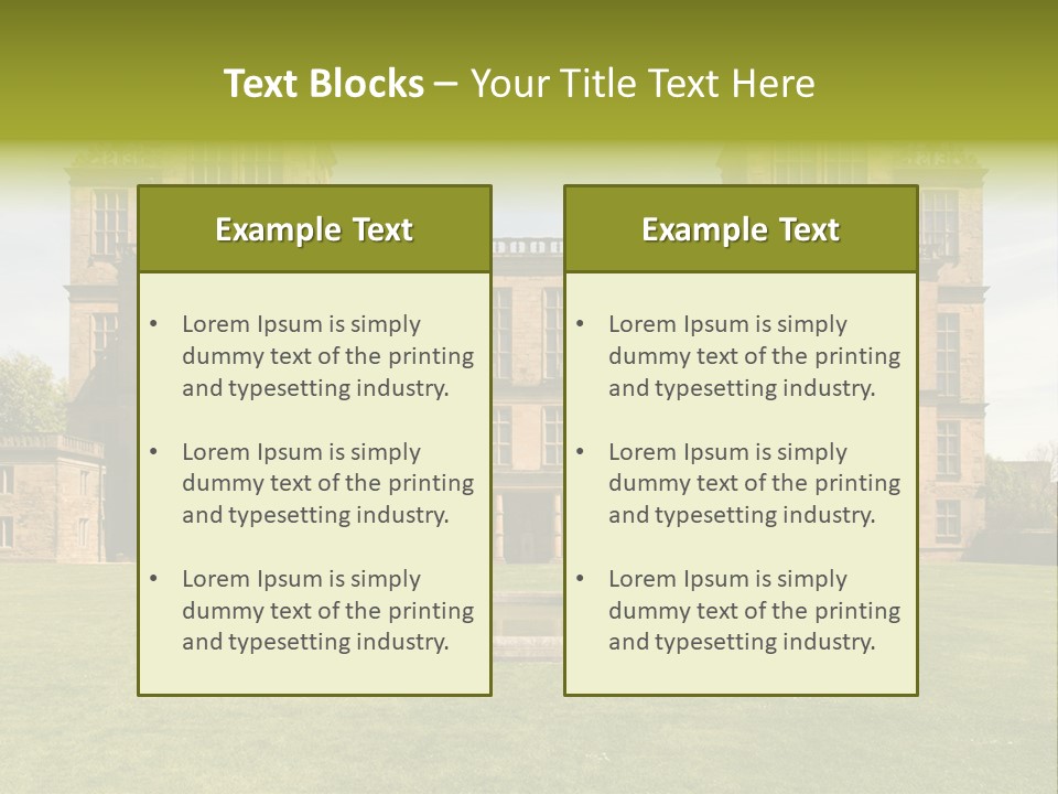 School Paper Supplies PowerPoint Template