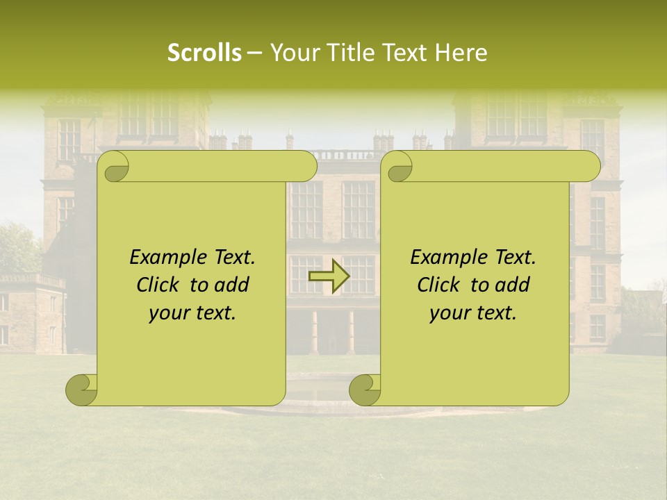School Paper Supplies PowerPoint Template