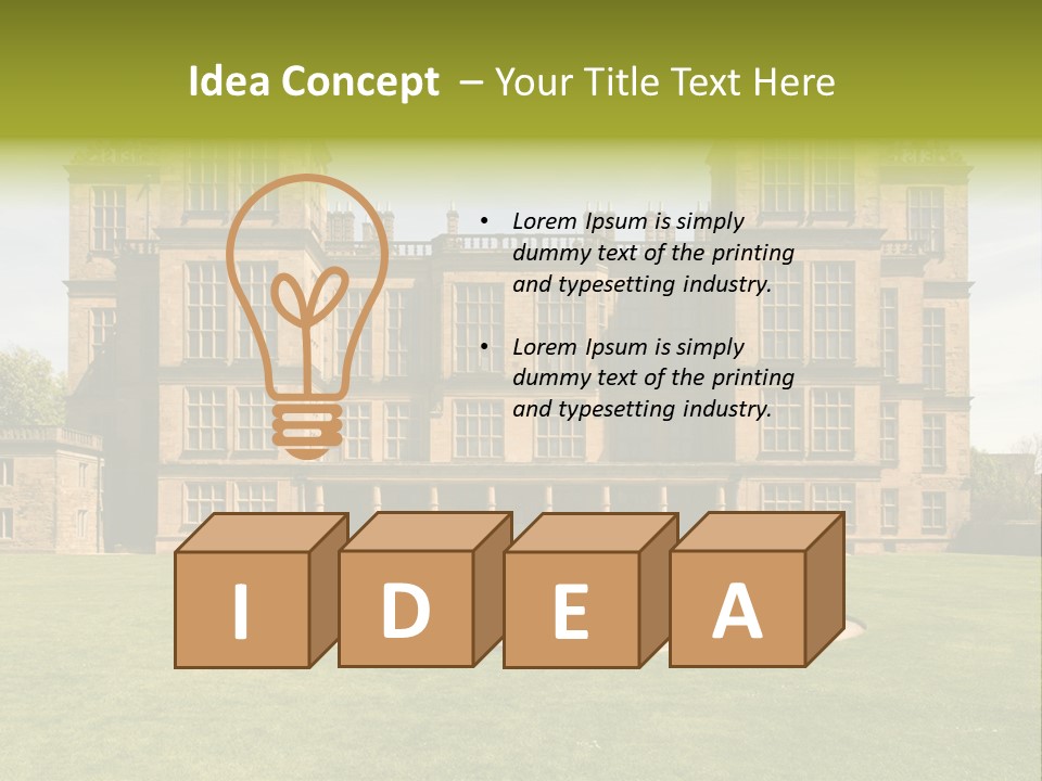 School Paper Supplies PowerPoint Template