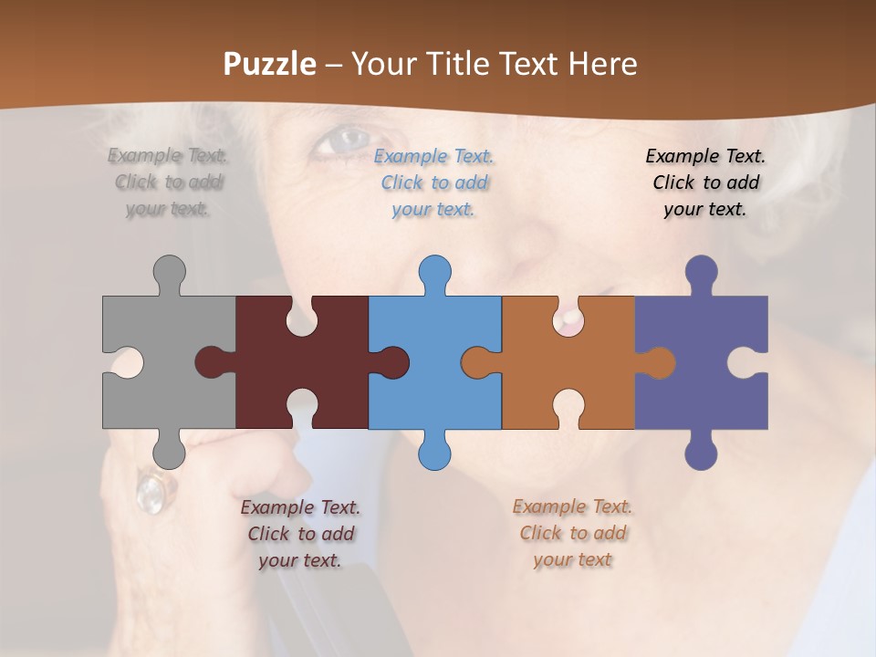 Age Beautiful Face PowerPoint Template