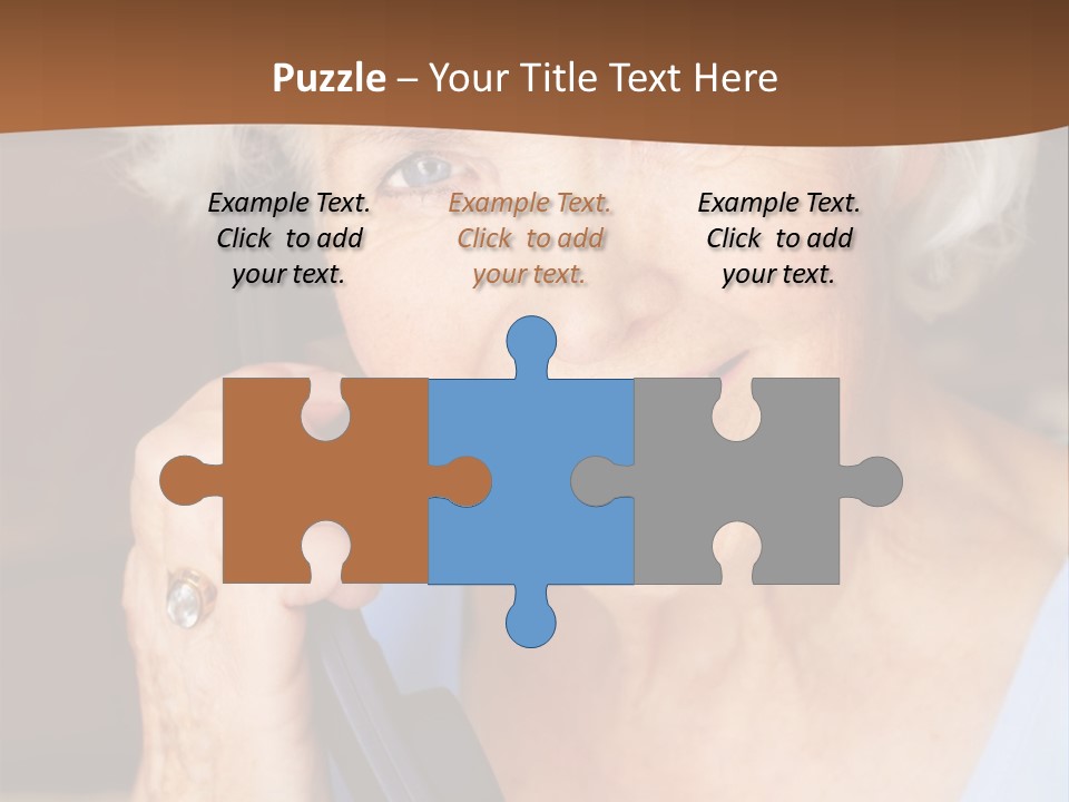 Age Beautiful Face PowerPoint Template