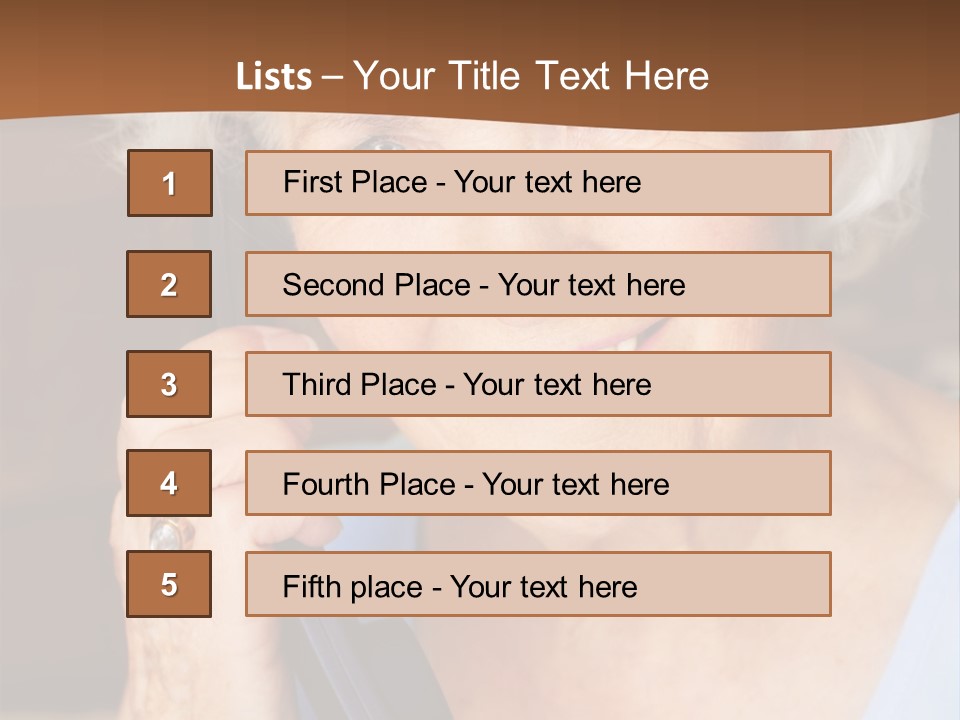 Age Beautiful Face PowerPoint Template
