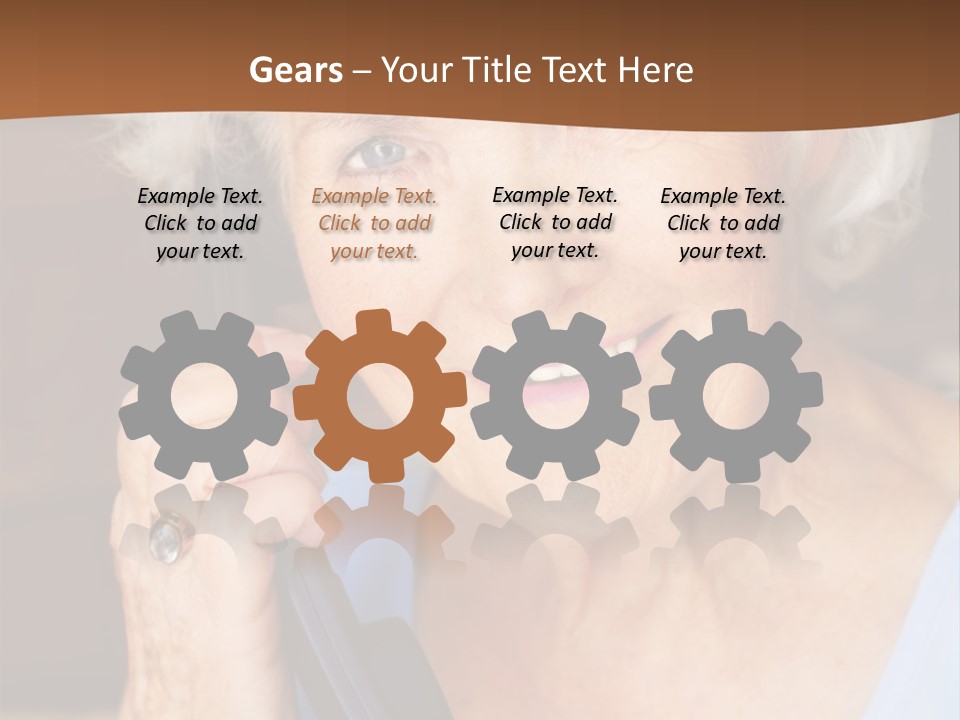 Age Beautiful Face PowerPoint Template