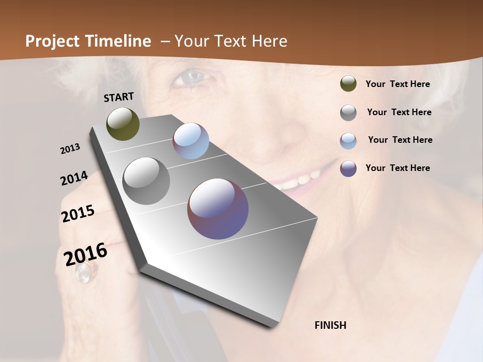Age Beautiful Face PowerPoint Template