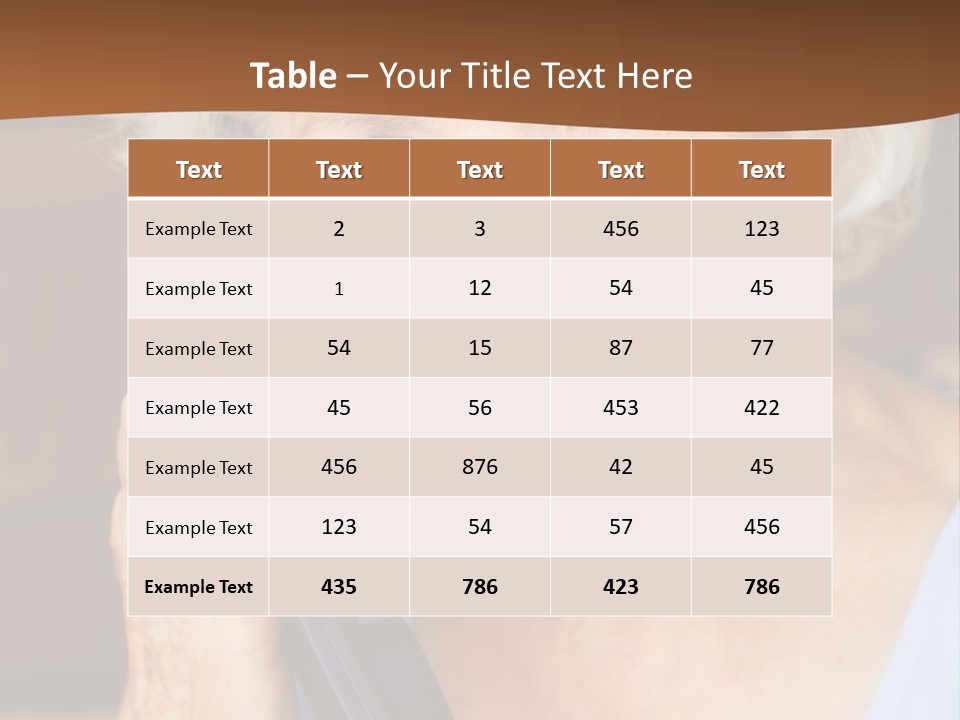 Age Beautiful Face PowerPoint Template