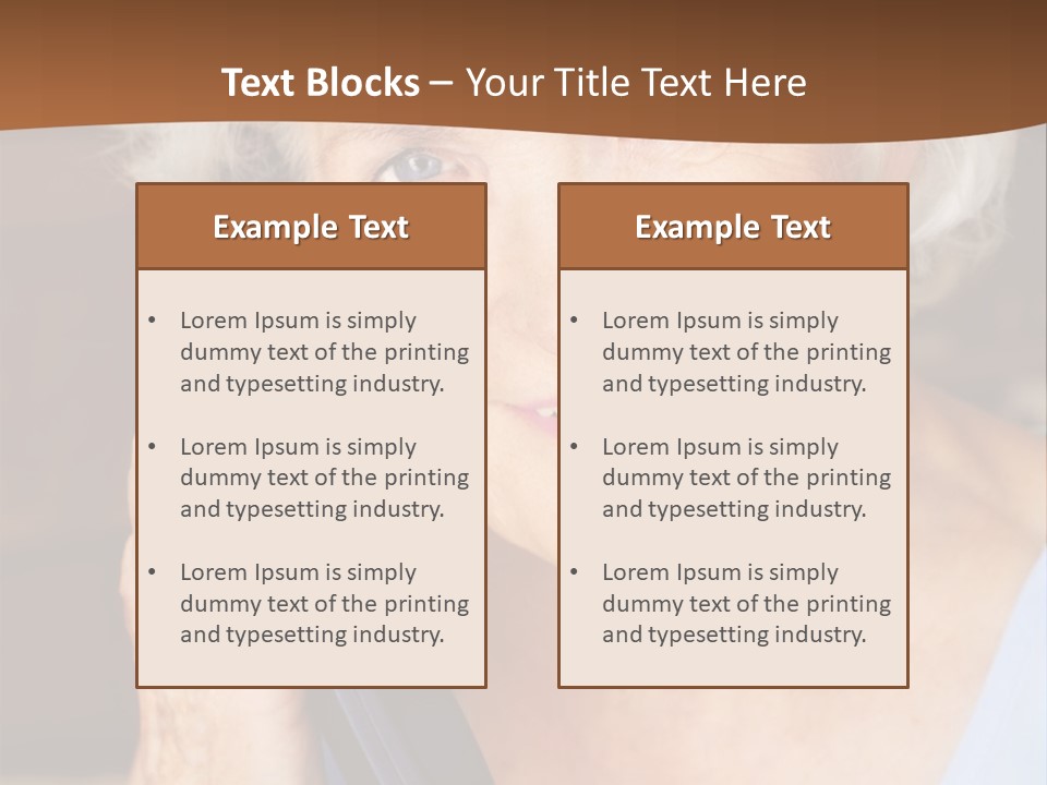 Age Beautiful Face PowerPoint Template