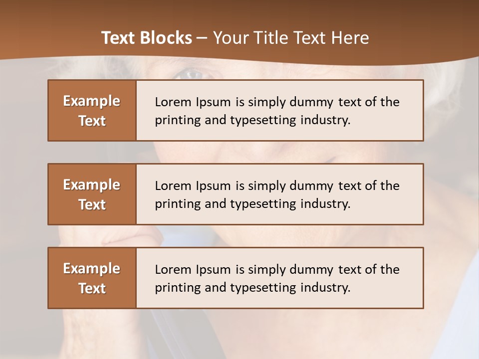 Age Beautiful Face PowerPoint Template