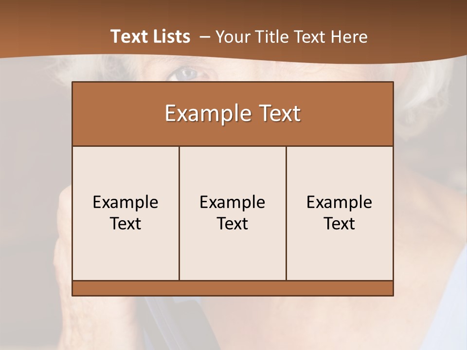 Age Beautiful Face PowerPoint Template